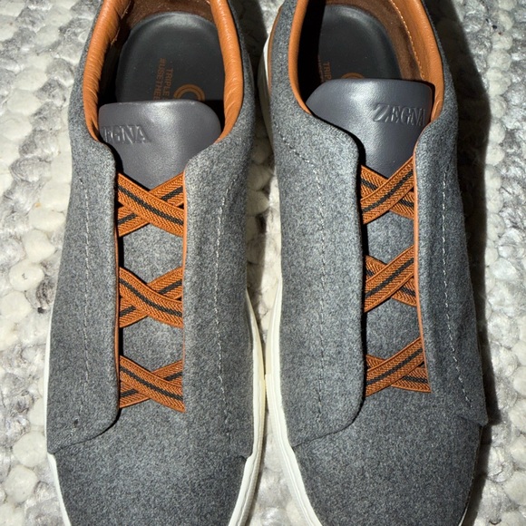 ZEGNA Triple Stitch Men's Sneakers - US Size 9 - Picture 5 of 5